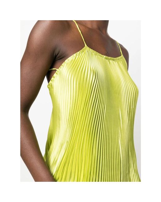 L'idée Yellow Sleeveless Tops