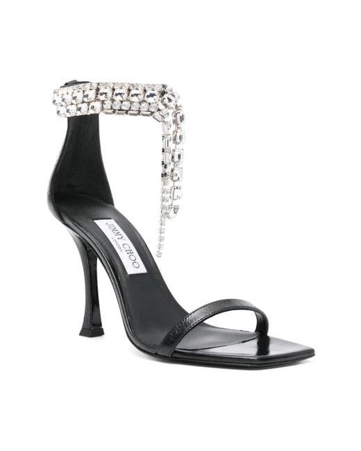 Jimmy Choo High Heel Sandals in het Metallic