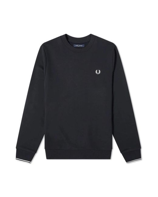 Authentic crew sweat Fred Perry de hombre de color Blue