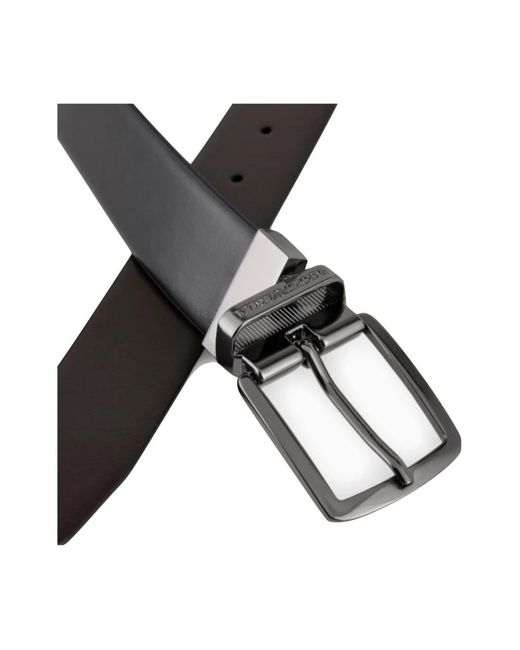 Armani Reversible Leren Riem in het Black voor heren