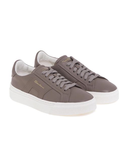 Santoni Gray Sneakers