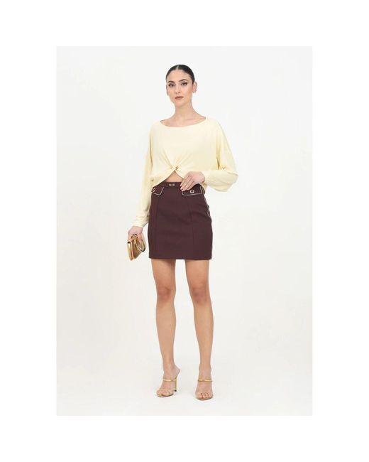 Short Skirts Elisabetta Franchi de color Purple