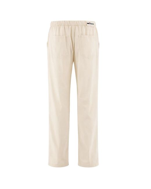Kiton Broeken ,Leer Elegante Broeken in het Natural voor heren