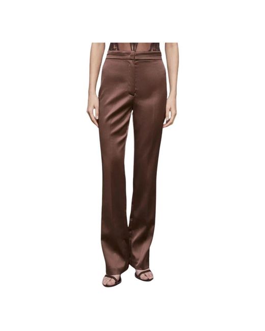 Patrizia Pepe Brown Wide Trousers