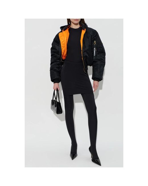 Vetements Tops ,Zwart ,Katoen Bodysuit Met Geborduurd Logo in het Blue