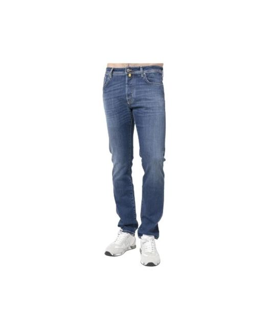 Jacob Cohen Blue Straight Jeans for men