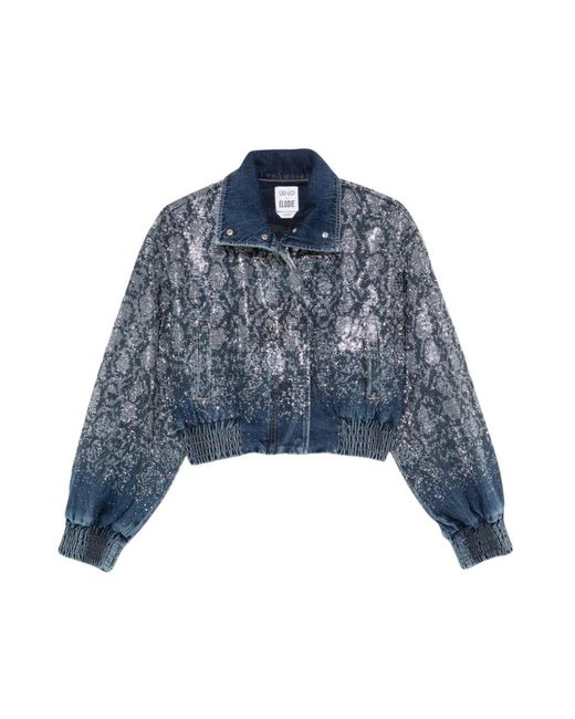 Liu Jo Denim Jacket in het Blue