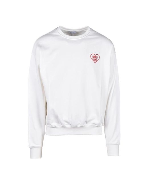 Felpa di cotone di FAMILY FIRST in White da Uomo
