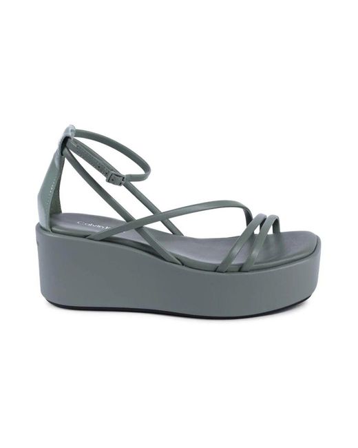 Calvin Klein Gray Wedges