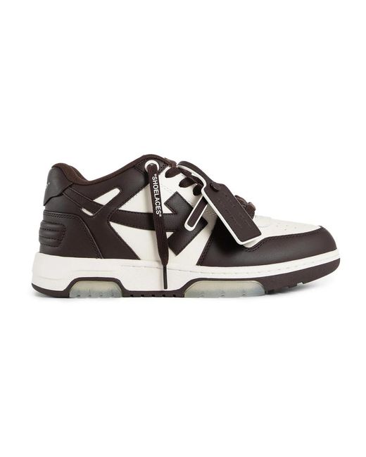 Off-White c/o Virgil Abloh Leder Side Arrow Sneakers in Black für Herren