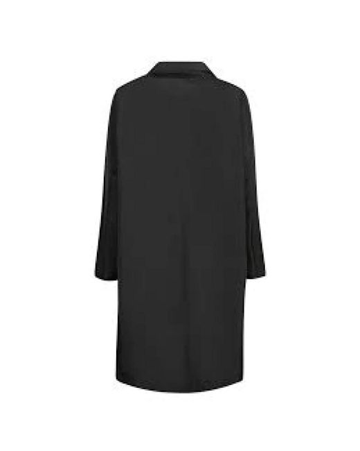 Herno Jassen ,Zwart ,Polyester Zwarte Technische Taffeta Duster Met Knoopsluiting in het Black voor heren