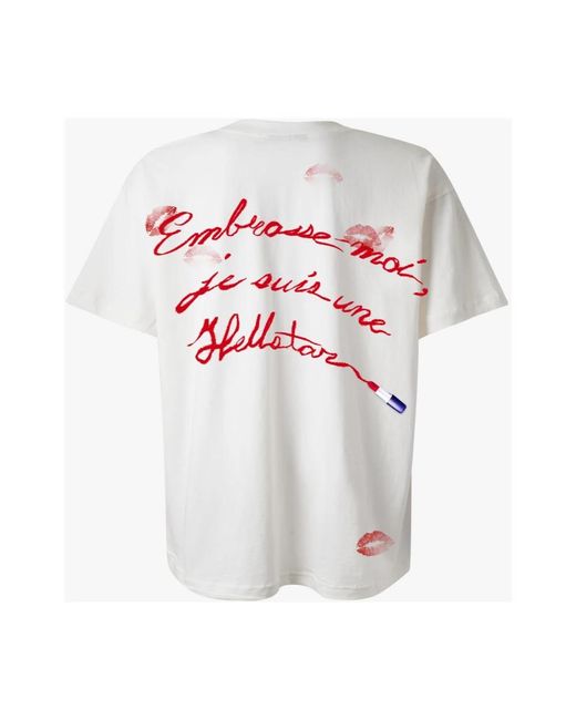 HELLSTAR White T-Shirts for men