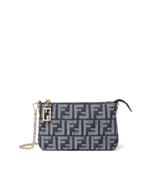 Fendi Blue Cross Body Bags