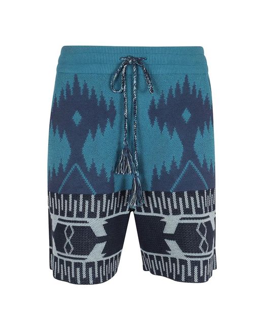 Alanui Blue Casual Shorts for men