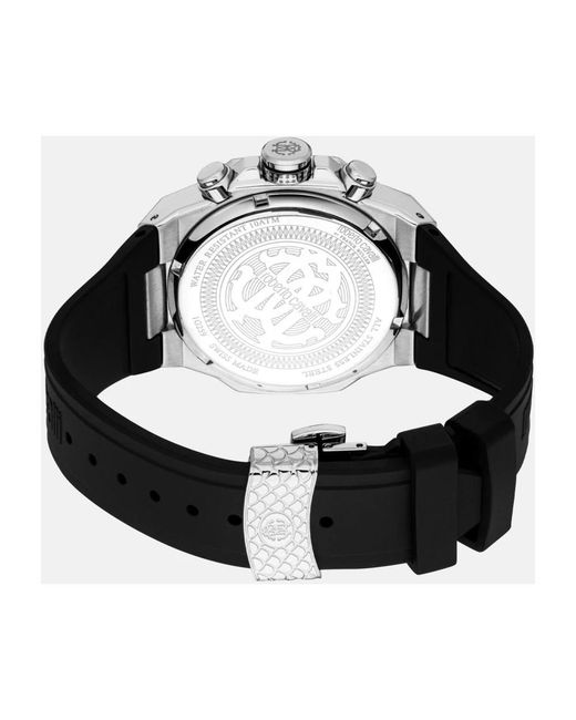 Roberto Cavalli Octagonal Chronograph Uhr in Black für Herren