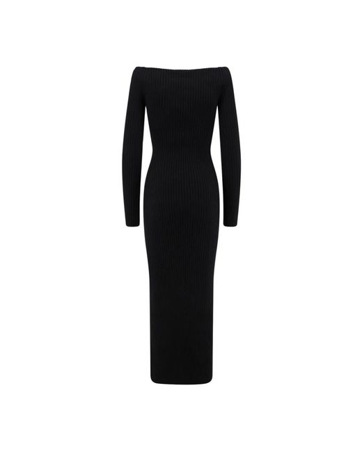 Max Mara Kleedjes ,Zwart ,Wol Jurken Zwart in het Black