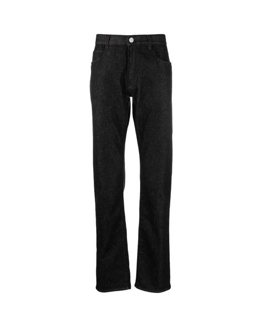 Giorgio Armani Black Straight Jeans for men