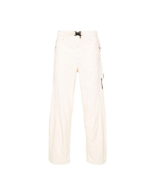 C P Company White Wide Trousers for men