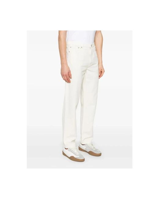 Straight Jeans A.P.C. de hombre de color White
