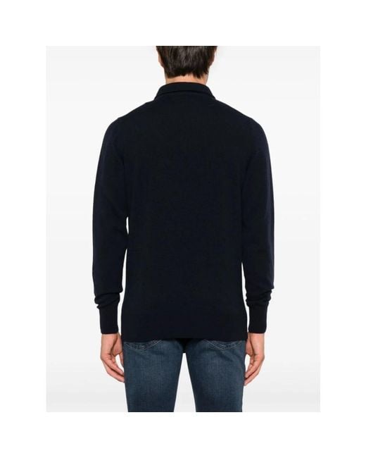 Lardini Blue V-Neck Knitwear for men