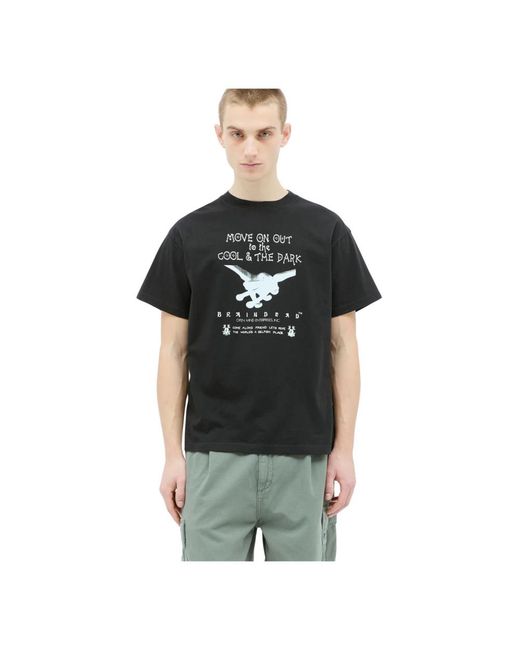Brain Dead Black T-Shirts for men