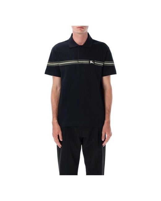 Polo Shirts Burberry de hombre de color Black