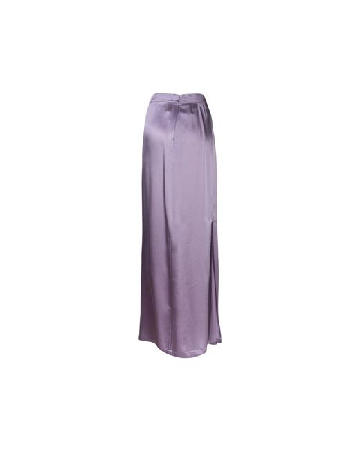 Erika Cavallini Semi Couture Purple Maxi skirts