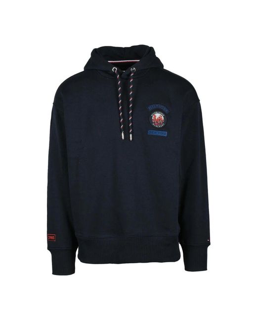Tommy Hilfiger Baumwolle polyester sweatshirt in Blue für Herren