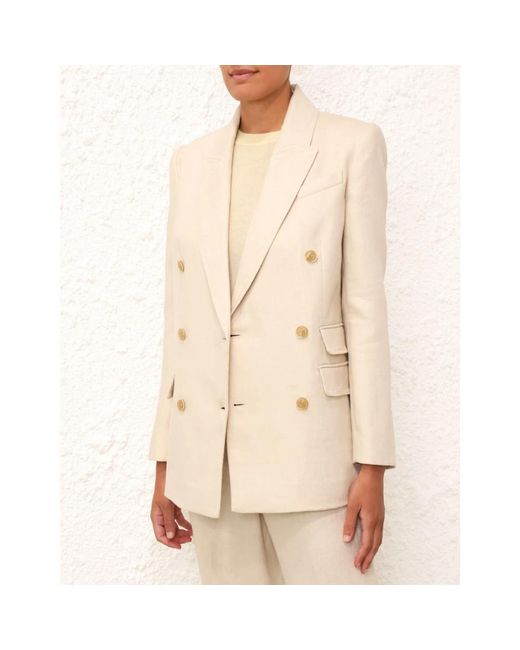 Zimmermann Matchmaker Tailored Jacket in het Natural