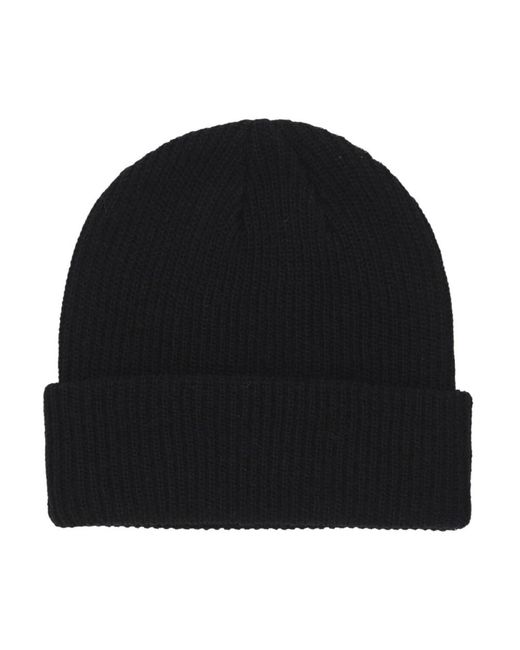 Iuter Accessoires ,Zwart ,Wol Grid Beanie Muts Zwart in het Black voor heren