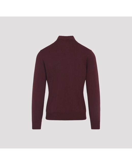 Canali Purple Turtlenecks for men