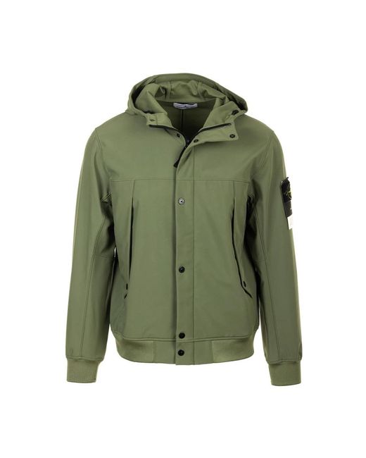 Stone Island Green Winter Jackets for men