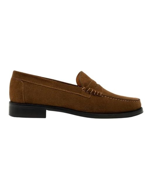 Parallèle Loafers in het Brown