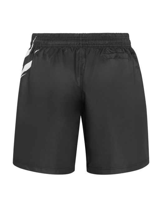 Philipp Plein Fitness ,Zwart ,Nylon Jogging Shorts Scratch in het Black voor heren