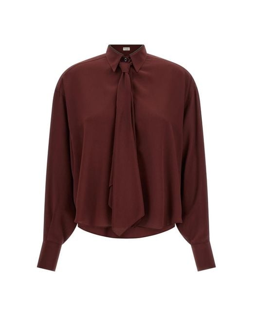 Brunello Cucinelli Purple Shirts
