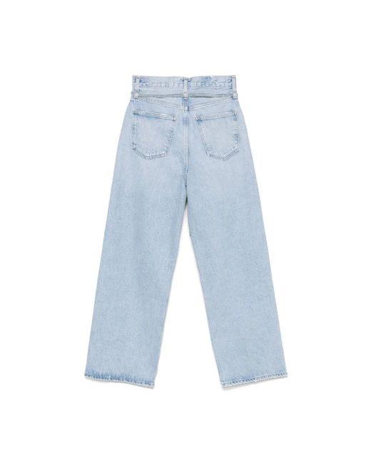Straight Jeans Agolde de color Blue