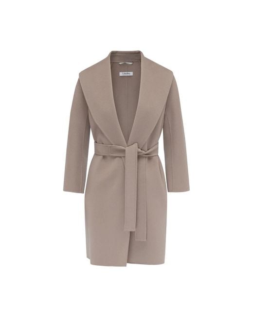 Max Mara Brown Belted Coats