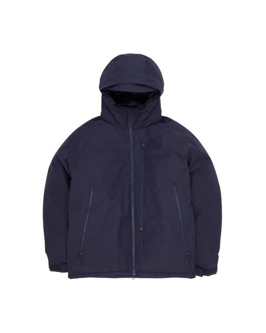 Snow Peak Blue Winter Jackets for men
