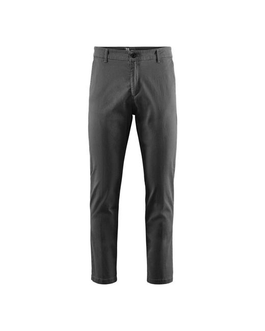 Bomboogie Gray Slim-Fit Trousers for men