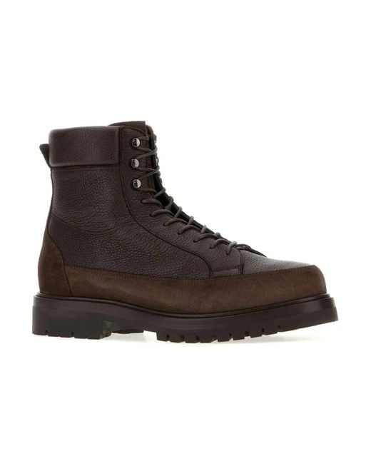 Brunello Cucinelli Brown Lace-Up Boots for men