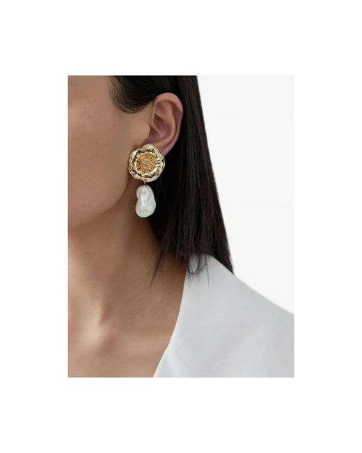 Carolina Herrera Metallic Earrings