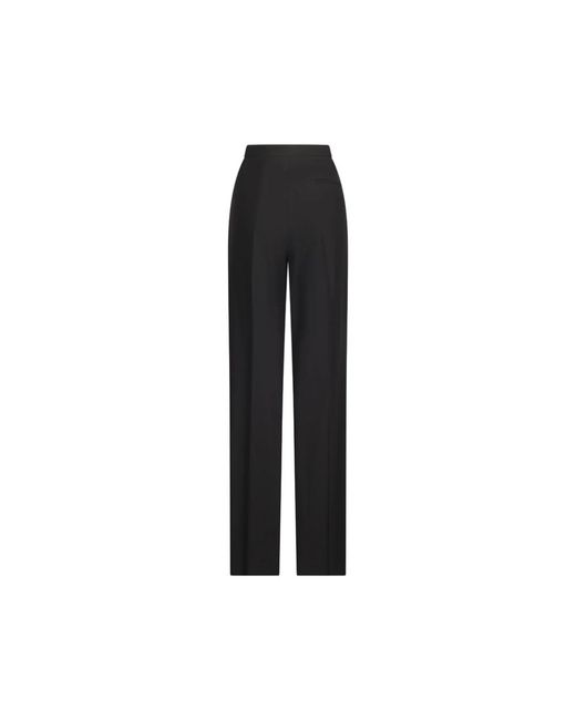 The Row Black Straight Trousers