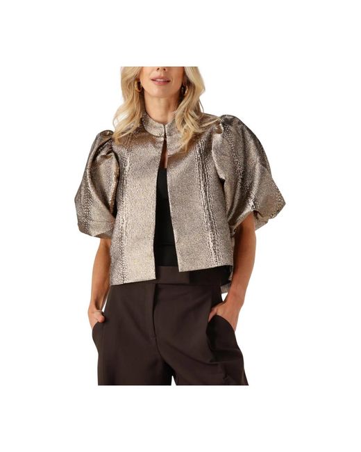 Dea Kudibal Overhemden ,Geel ,Polyester Olivia Blouse in het Brown