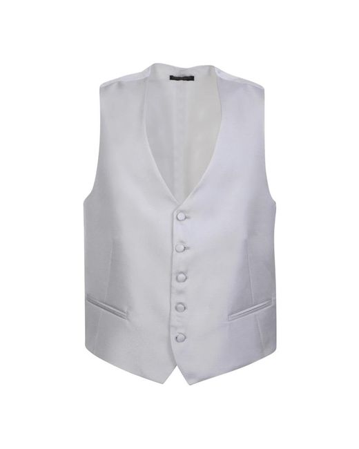 Dell'Oglio Gray Suit Vests for men