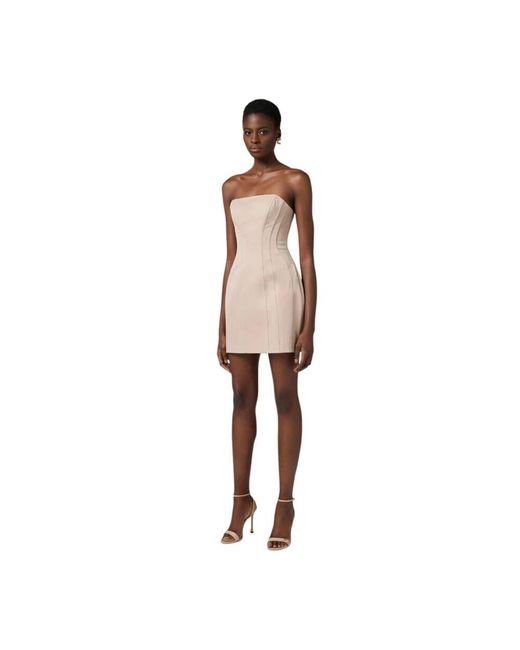 Short Dresses Elisabetta Franchi de color Natural
