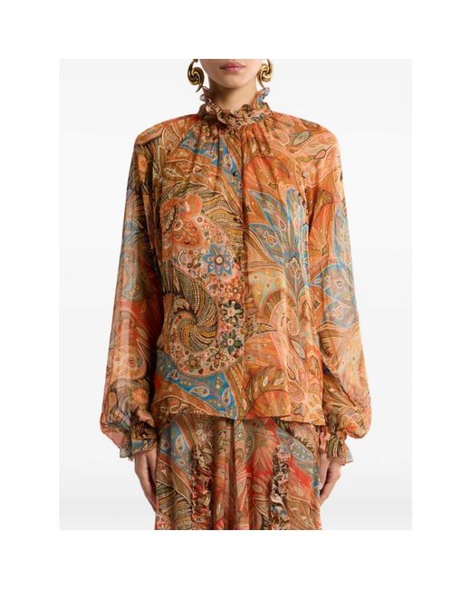 Etro Brown Shirts