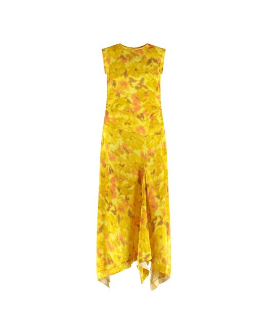Midi Dresses Acne de color Yellow