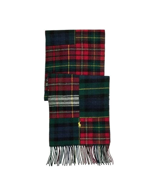 Ralph Lauren Red Winter Scarves for men