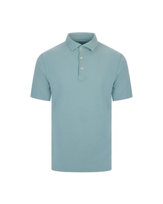 Fedeli Blue Polo Shirts for men