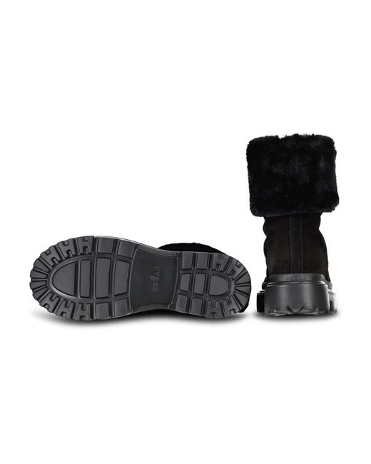 Hogan Black Winter Boots
